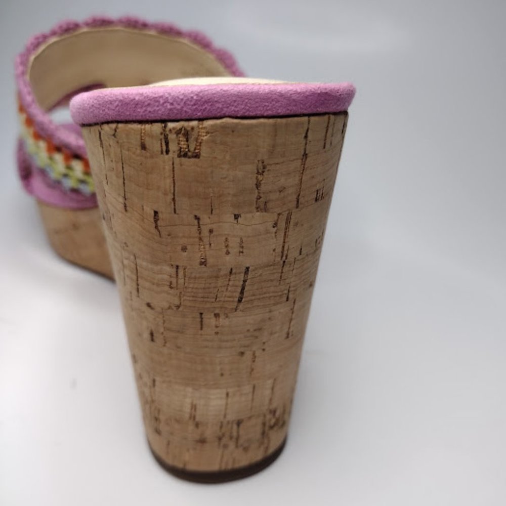 New Jessica Simpson Multi Colorful Knit Detail Sandals - Picture 7 of 7